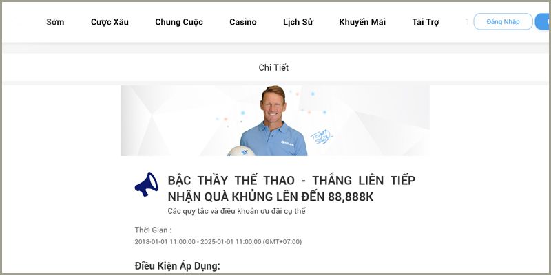 Thưởng thể thao nhân đôi tiền lên tới 88.888k 