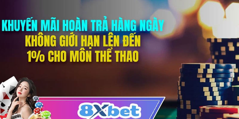 Các chương trình khuyến mãi và thưởng tại nhà cái 8xbet mx