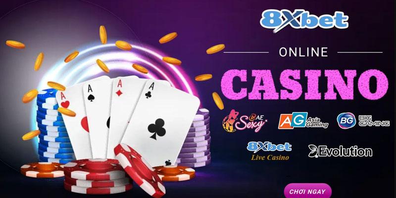 Sân chơi casino 8xbet trực tuyến uy tín