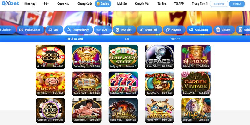 8xbet Casino | 8xbet Slot Trực Tuyến Đa Dạng Thể Loại Game